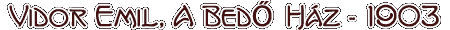 Az épület - Bedő ház