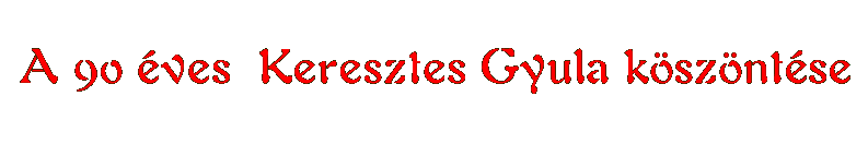 Magyar Szecesszió Háza - keresztes Gyula köszöntése